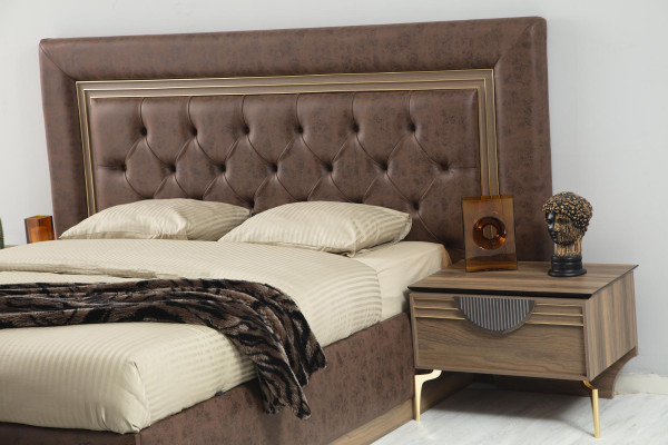 Bed 2x Nightstands 3-piece Bedroom Set Design Luxury Bedroom New