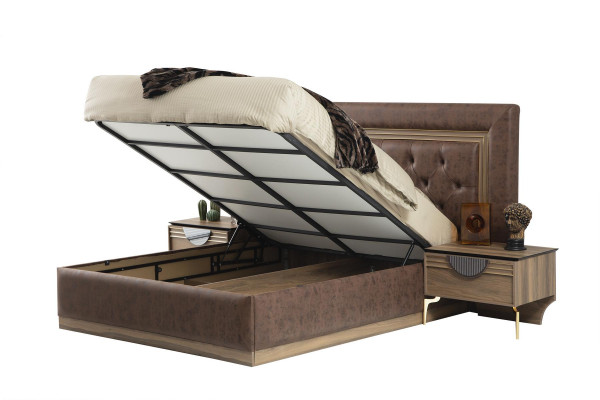 Bed 2x Nightstands 3-piece Bedroom Set Design Luxury Bedroom New