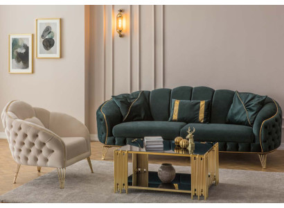 Modern living room set Sofa 3-seater armchair fabric armchair living room new