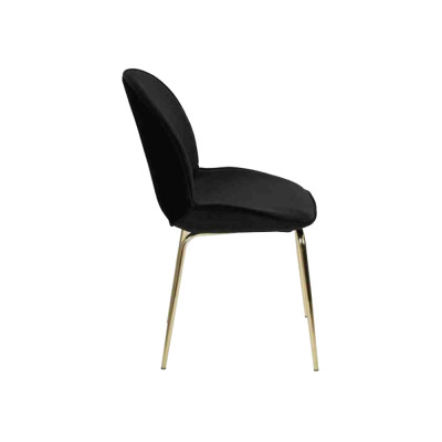 Group black furniture set chairs 2x chair set fabric upholstered seat stainless steel