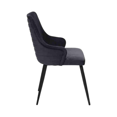 Luxury Dining Room Black Designer 6x Chairs Single-seater Modern Interior