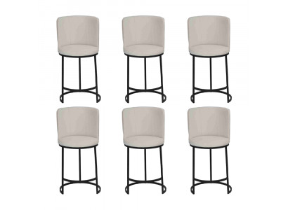 Bar stool 6x bar chair stylish bar furniture stool design steel legs new