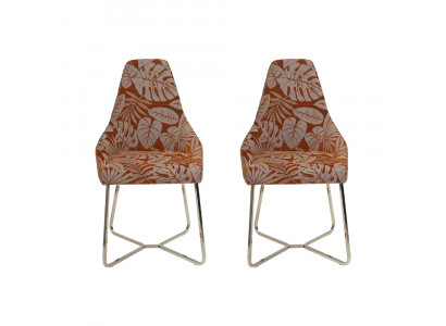 Dining chair kitchen chair 2x chairs armchair luxury multicolored modern dining room