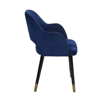 Exclusive 2x Blue Modern Chairs Kitchen Furniture Designer Wooden Frame Furniture