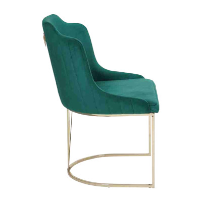 Luxury designer green dining chair 6x chairs single-seater modern dining