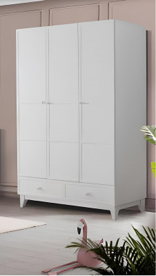 Luxurious children's room white modern set wardrobe chest of drawers new