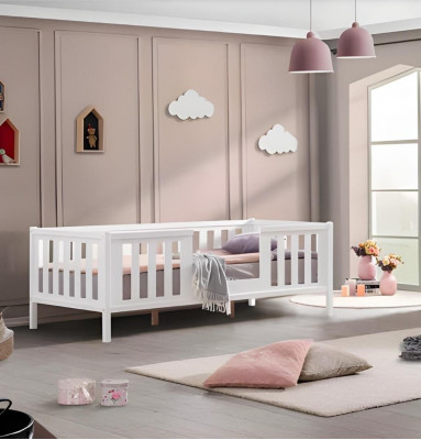 Children's room 3-piece furniture complete bedroom children's bed white wardrobe dresser