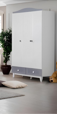 Modern children's room 2-piece furniture complete room multicolored wardrobe chest of drawers