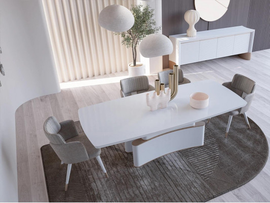 Luxury Dining Room Set Dining Table Design Sideboard Modern Furniture Dining Group