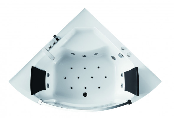 Whirlpool bathtub glass LED light fixtures corner bathtub tub bathtub