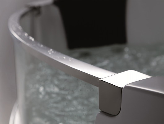 Whirlpool bathtub glass LED light fixtures corner bathtub tub bathtub