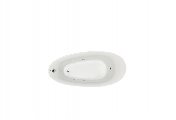 Indoor whirlpool bathtub, corner bathtub, home spa tub.