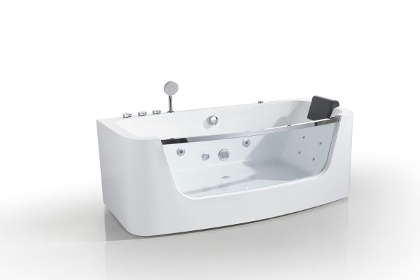 Luxury whirlpool bathtub 150x80cm glass front tub bathtubs luxury tubs