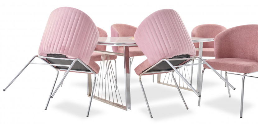 Dining set dining table 6x chairs modern table luxury furniture dining room 7-piece