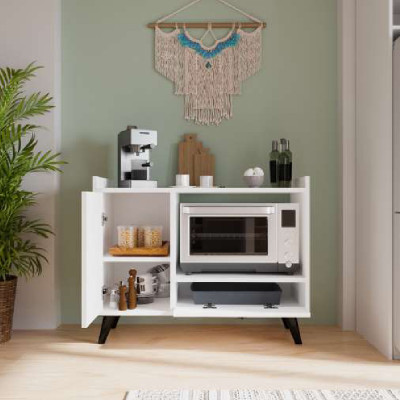 Dining room cabinet coffee cabinet modern design white color rectangular