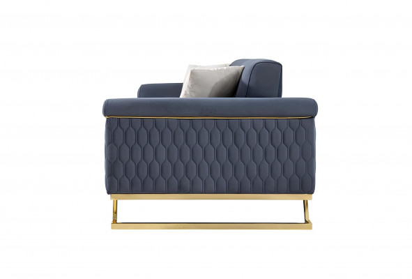 Blue living room designer stainless steel 3-seater modern luxury furniture new