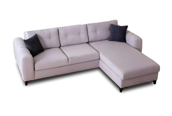 White corner sectional sofa designer seating furniture textile living room couch new