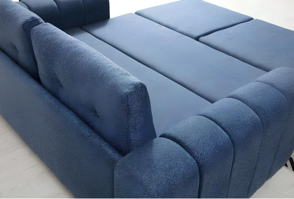 Light blue two-seater living room designer 2-seater luxury fabric sofa new