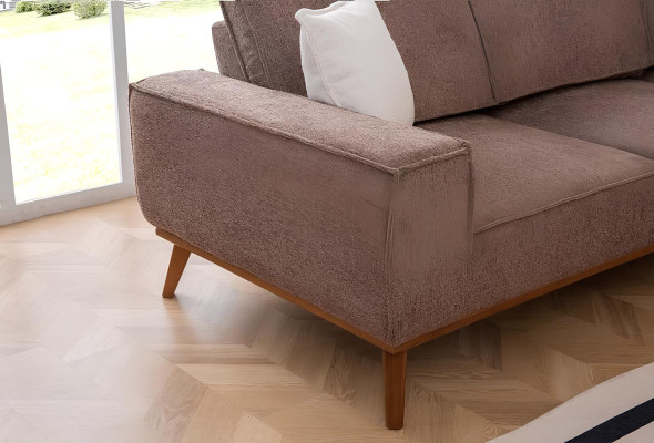 Solid Color Corner Sofa Living Room Upholstered Sofa Designer Textile Luxury Couch