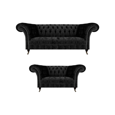 New Complete Sofa Three-Seater Couch Chesterfield Two-Seater Sofas Living Room