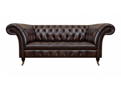Chesterfield Three-Seater Sofa Couch Upholstered Furniture Living Room New