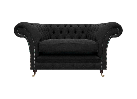 Chair New Black Chesterfield Designer Living Room Upholstered Chair Furniture