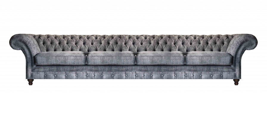 Elegant Chesterfield Sofa Living Room Four-Seater Designer 4-Seater New