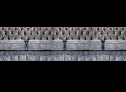 Elegant Chesterfield Sofa Living Room Four-Seater Designer 4-Seater New
