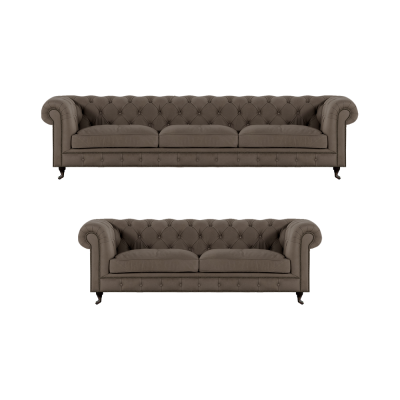 Modern Chesterfield Upholstery Suite Noble Furniture Sofa Set 2-Piece Set