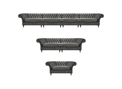 Chesterfield Designer Sofa Set Fabric Seating Sofas Designer Furniture