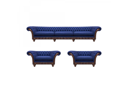 Designer living room Chesterfield sofa set luxury sofas armchair 3-piece set