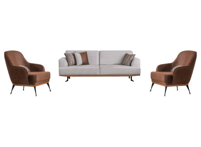 Modern 3-piece living room set three-seater sofa and armchair for living room