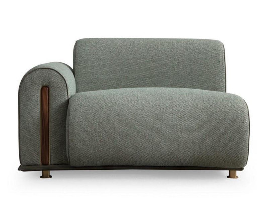 Stylish corner sofa designer living room couch L-shape elegant upholstered couch