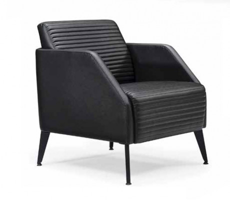 Luxurious black living room sofa set designer armchairs 2-piece set