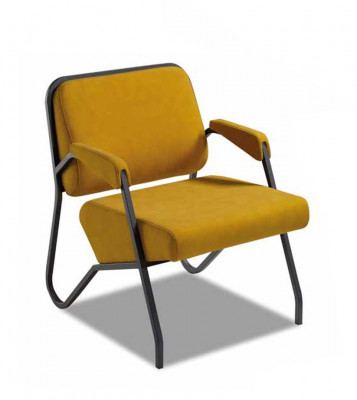 Luxurious Yellow Living Room Seating Set Designer 3-Seater Armchair 2-piece Set