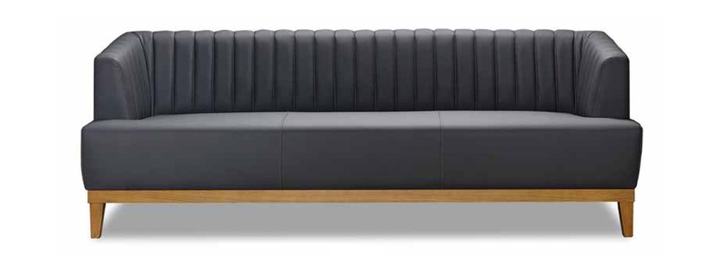Gray-Brown Sofa Set Designer Upholstered Armchair Noble Textile 3-Seater