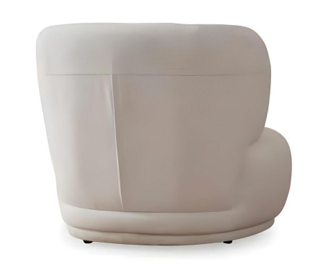 White lounge armchair living room single-seater textile single-seater designer furniture