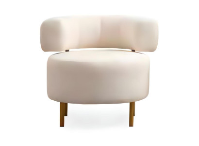 Luxurious Cocktail Chair Modern 1-Seater Guest Room Textile Seating Furniture