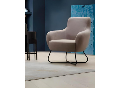 Stylish White Single-Seater Living Room Monochrome Armchair Luxury Furniture