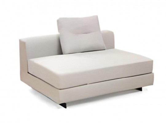 U-shaped living room corner sofa L-shaped modern design style textile material white