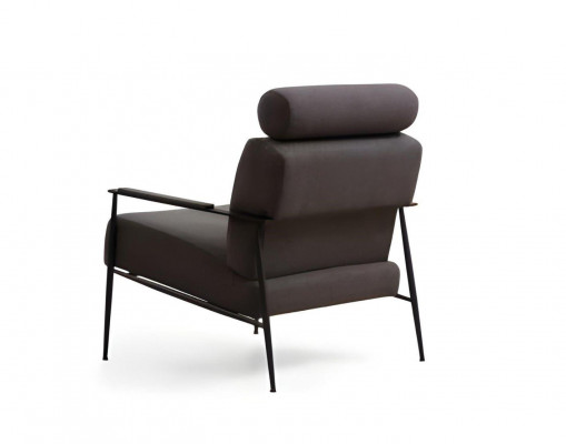 Chair Gray Solid Color Modern Design Style Textile Material Living Room