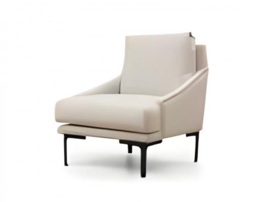 Chair White Solid Color Modern Design Style Living Room Study Textile