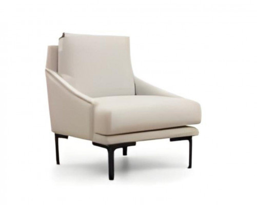 Chair White Solid Color Modern Design Style Living Room Study Textile
