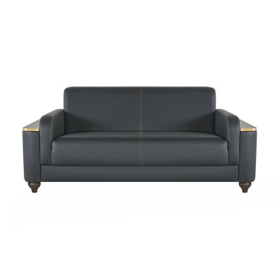Study Room Sofas Modern Design Living Room Set 4-piece Black Solid Color
