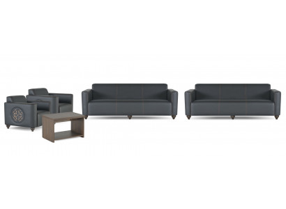 Stylish study furniture designer 2x 3-seater 2x armchair coffee table