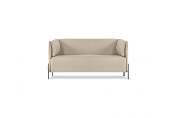 Study Set 4-piece Beige 2x 2-Seater 2x Armchair Solid Color Living Room