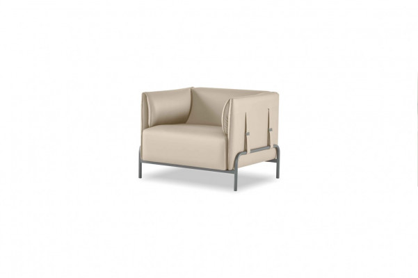 Office Room Set 5 pieces Beige 3-Seater 2-Seater 2x Armchair Gray Coffee Table