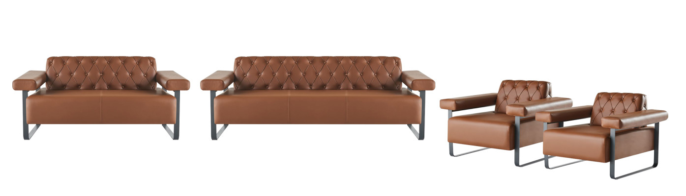 Chesterfield couch buttons sofas 4-piece 3-seater 2-seater armchair modern