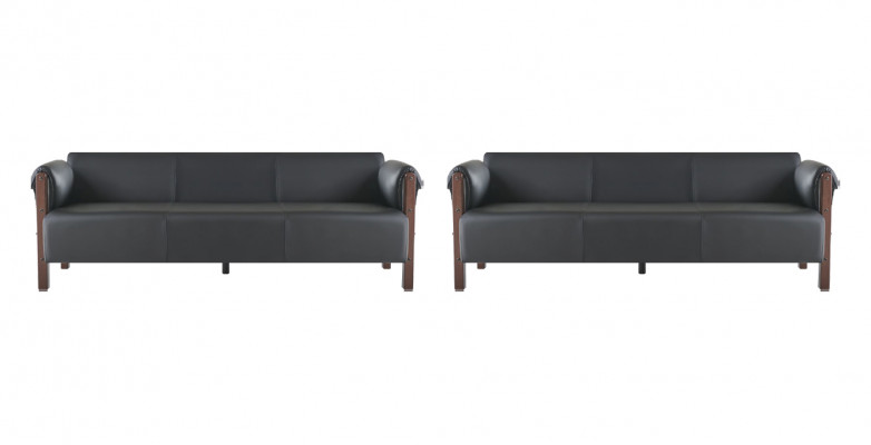 Sofas 3-seater leather sofas furniture sets black modern sofa set wood