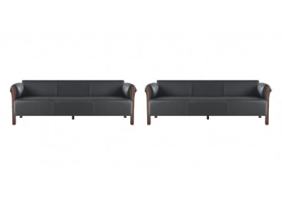 Sofas 3-seater leather sofas furniture sets black modern sofa set wood